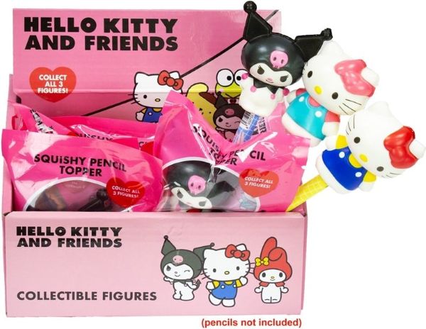 HELLO KITTY Topper per matita squishy In bustina 6cm / In espo da 12pz 3ass…x12…x48